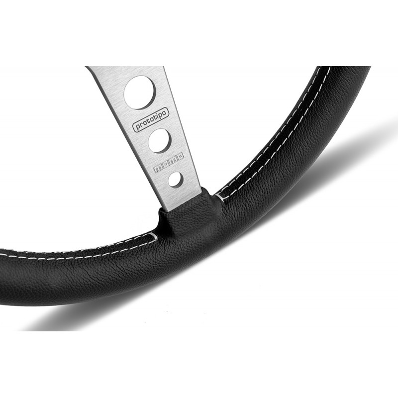 【50％OFF】 MOMO Prototipo 370mm - Silver - wheel steering コンシーラー